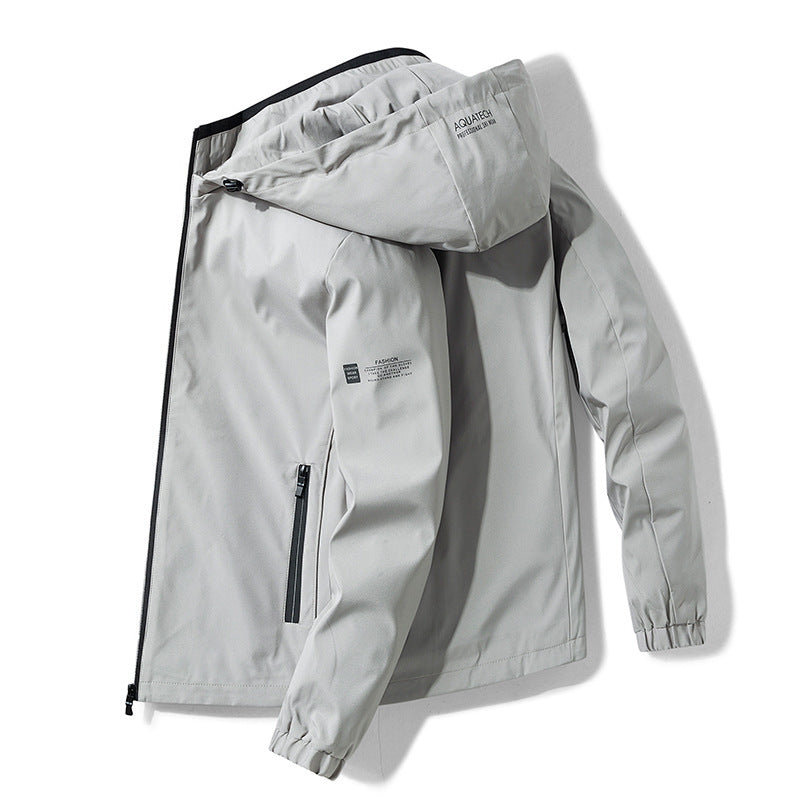 Casual Detachable Hooded Korean Style Windproof Waterproof Outdoor Shell Jacket