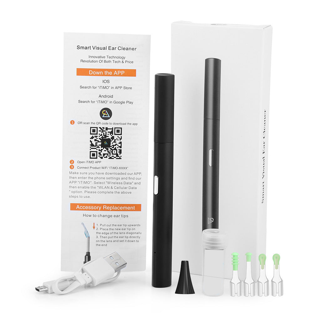 Visual Otoscope HD Ear Pick Picking Endoscope Earwax Cleaning Intelligent Earpick